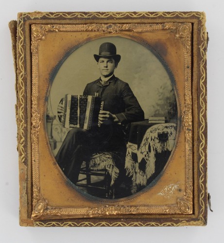 Handsome accordion musician - handsome,