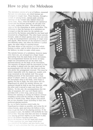 Handbook for melodeon - for,
