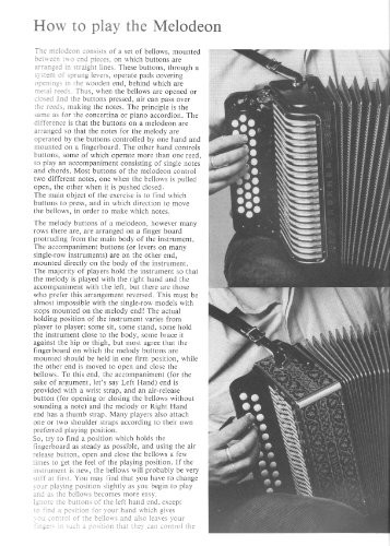 Handbook for melodeon - for,